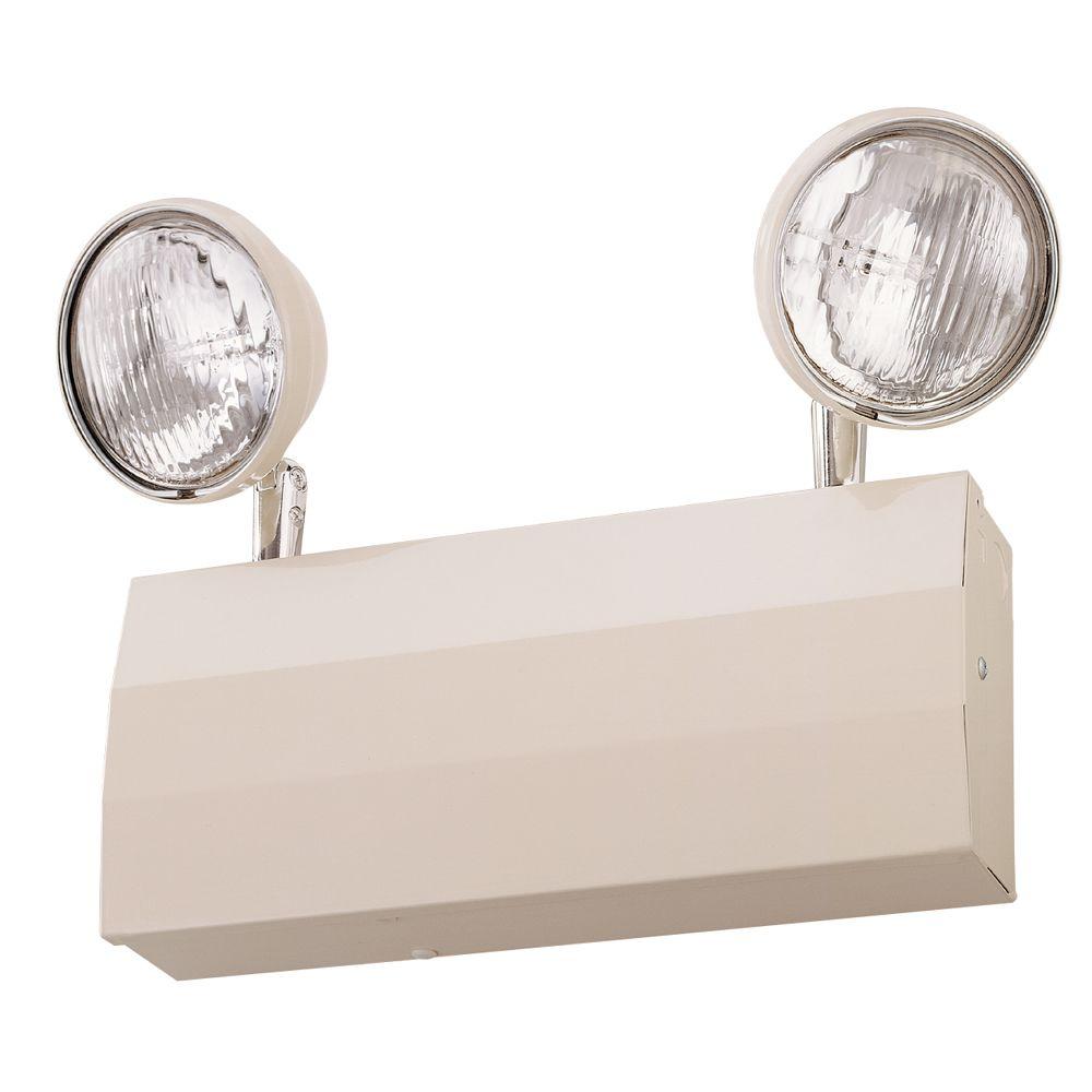 2 Light 20 Gauge Chicago Approved White Emergency Fixture Unit Elt632cny Elt White 2 Light Emergency