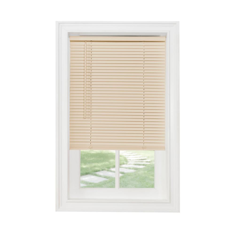 Achim Gii Morningstar Alabaster Cordless Light Filtering Vinyl Mini Blind With 1 In Slats 43 In W X 64 In L Msg243al04 The Home Depot