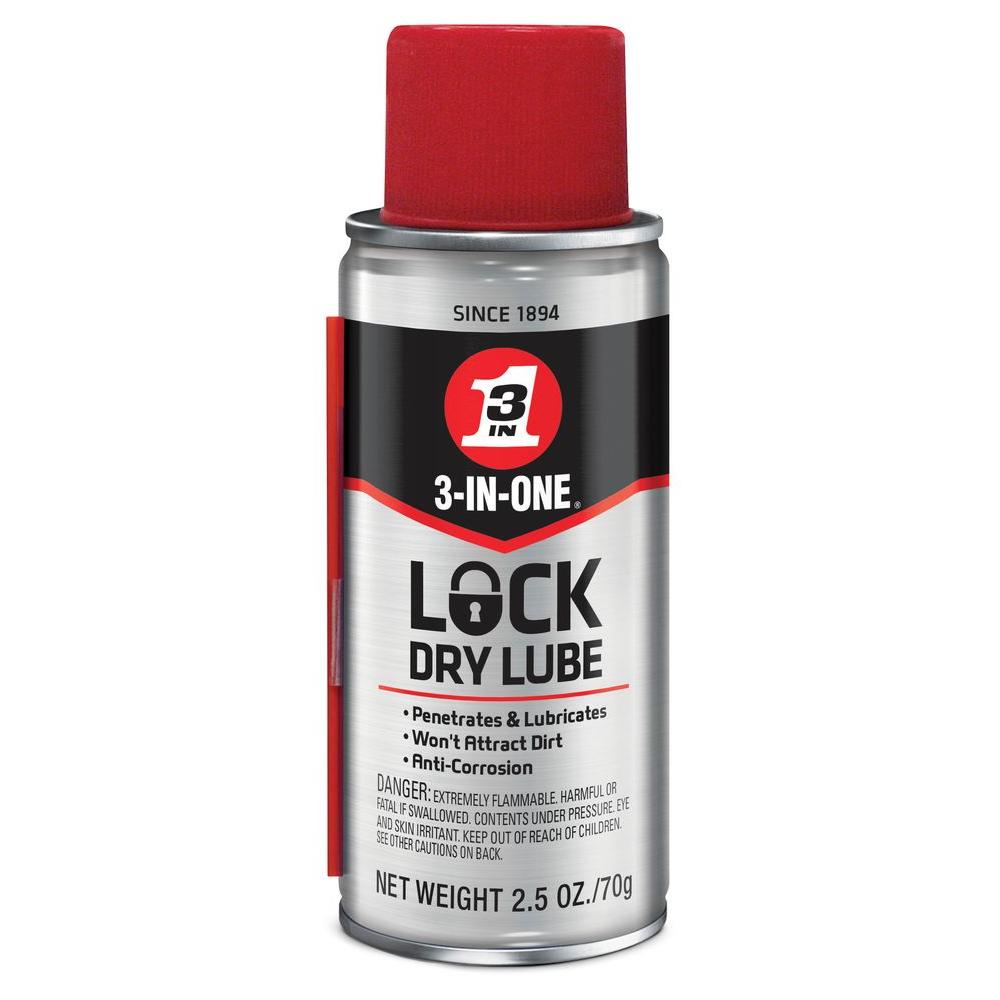 3 In One 2 5 Oz Lock Dry Lubricant Oil