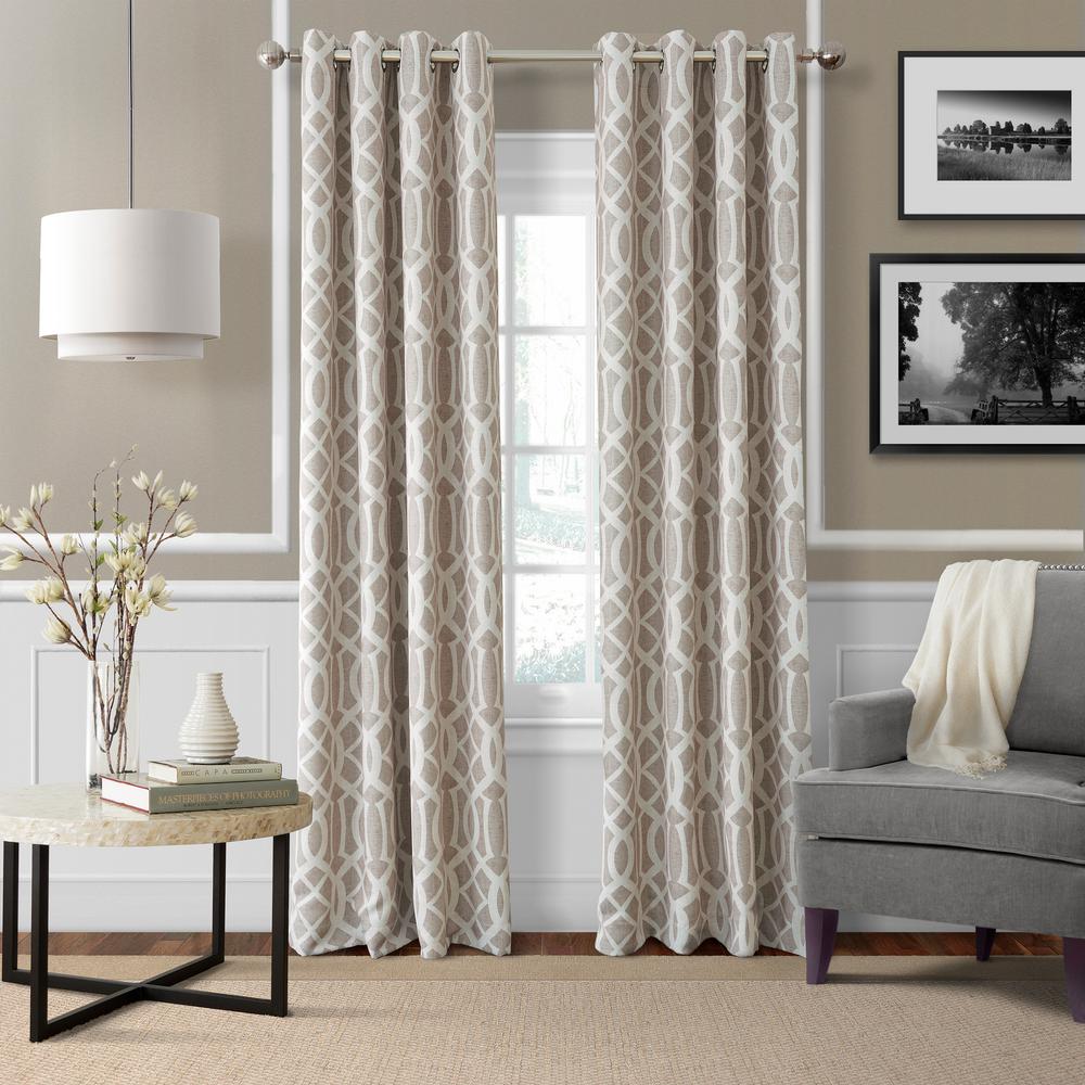 Elrene Blackout Harper Linen Blackout Window Curtain Panel ... on {keyword}