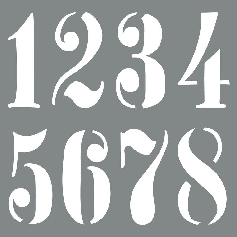 Number Stencils Printable Templates Coloring Pages FirstPalette com