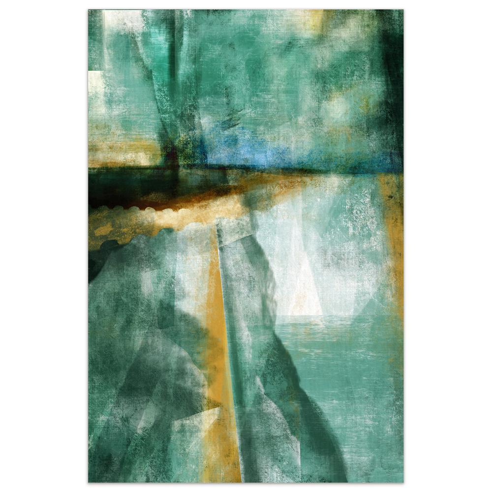 "Ireland I" Frameless Free-Floating Tempered Art Glass Wall Art Wall