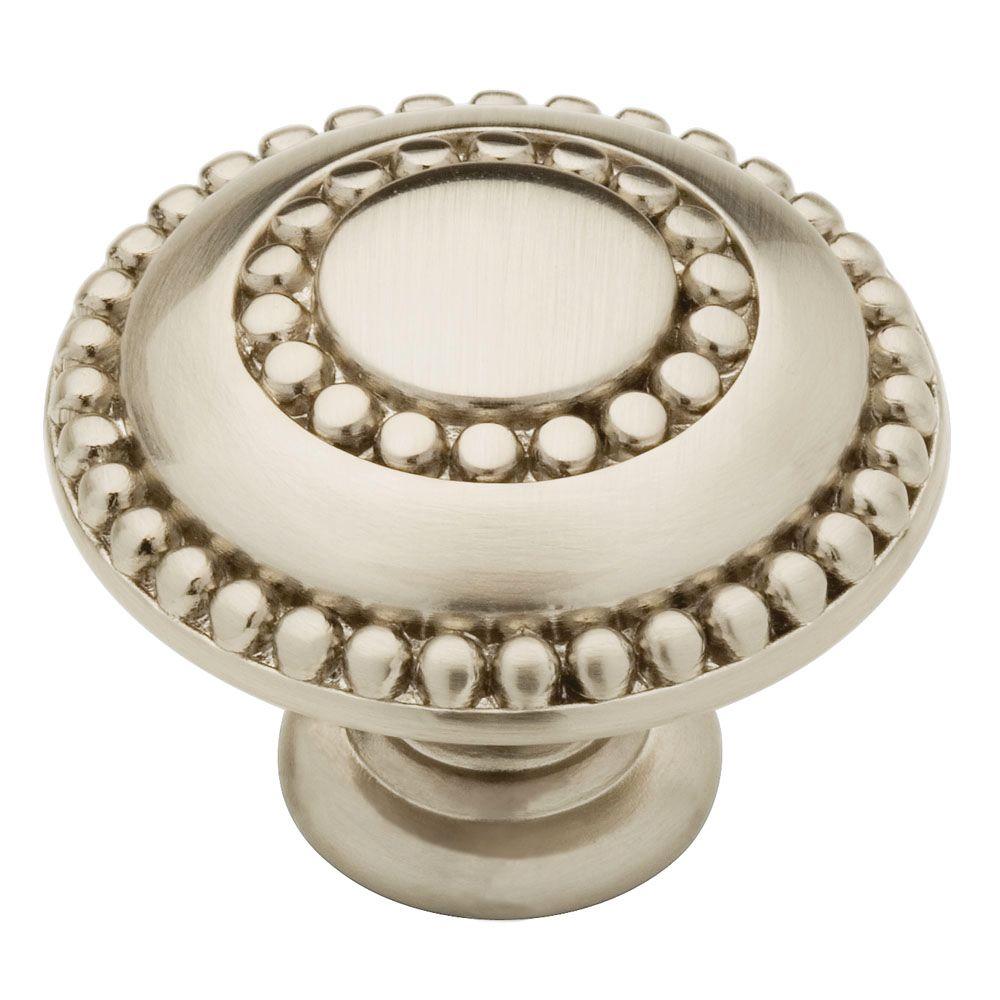 Liberty Double Beaded 1 3 8 In 35mm Satin Nickel Round Cabinet