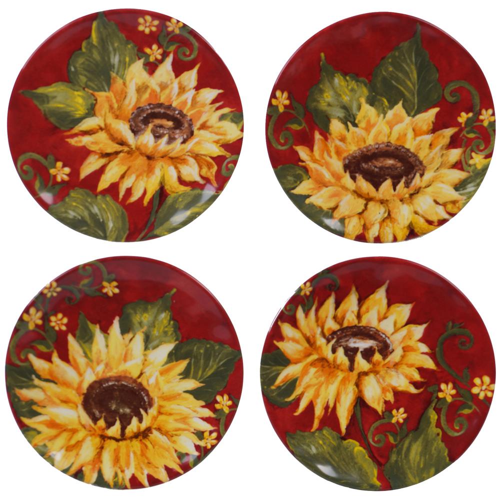 sunflower decorative plates