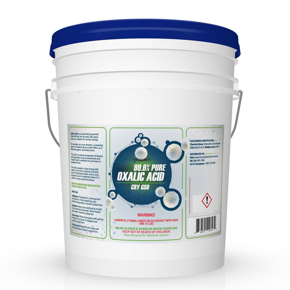 Eco Clean 2 Lbs 99 6 Pure Oxalic Acid Powder The Home Depot 40 Lbs 99 6 Pure Oxalic Acid Powder Pail Eco Clean