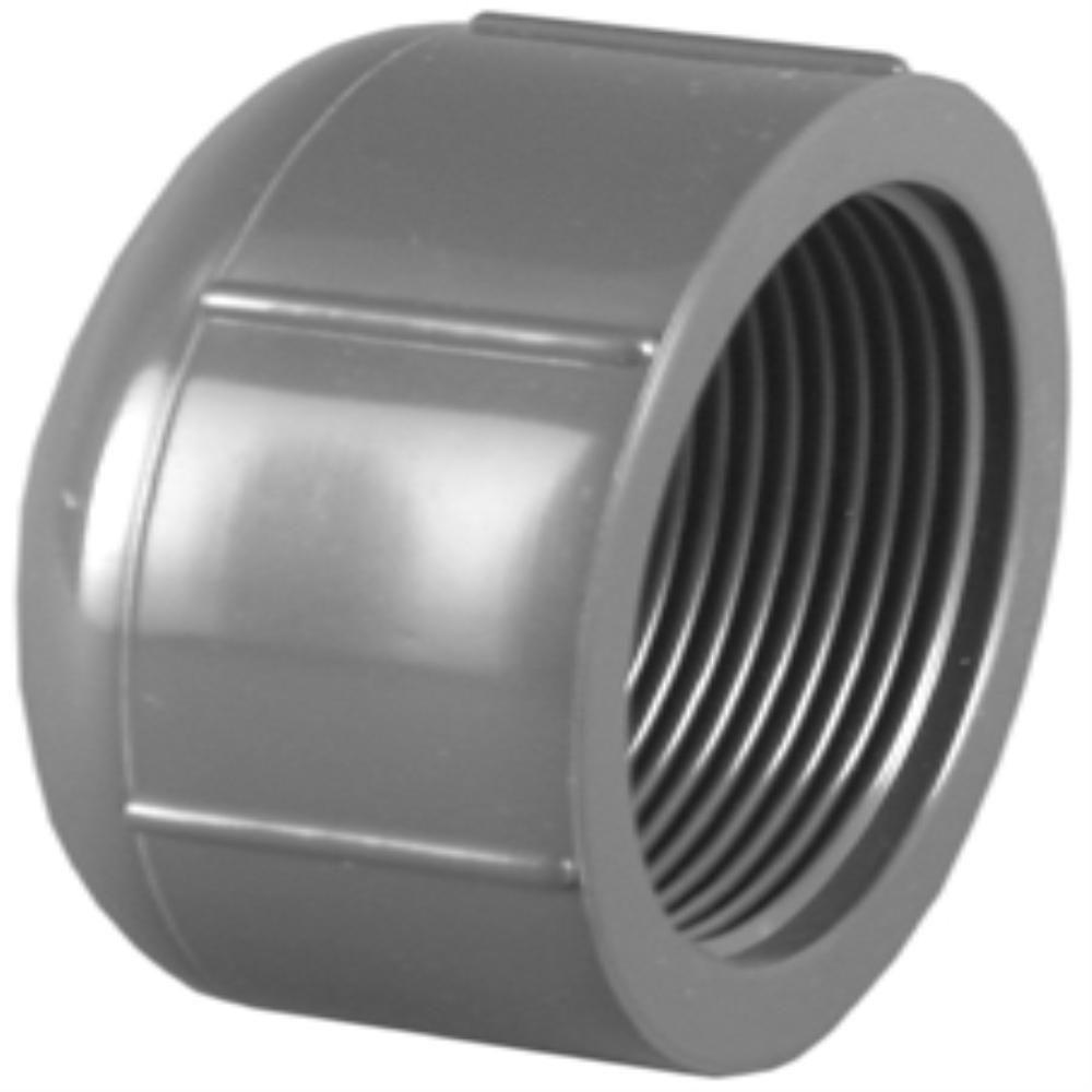 Charlotte Pipe 3/4 in. Sch. 80 PVC FPT Cap-PVC081171200HA - The Home Depot