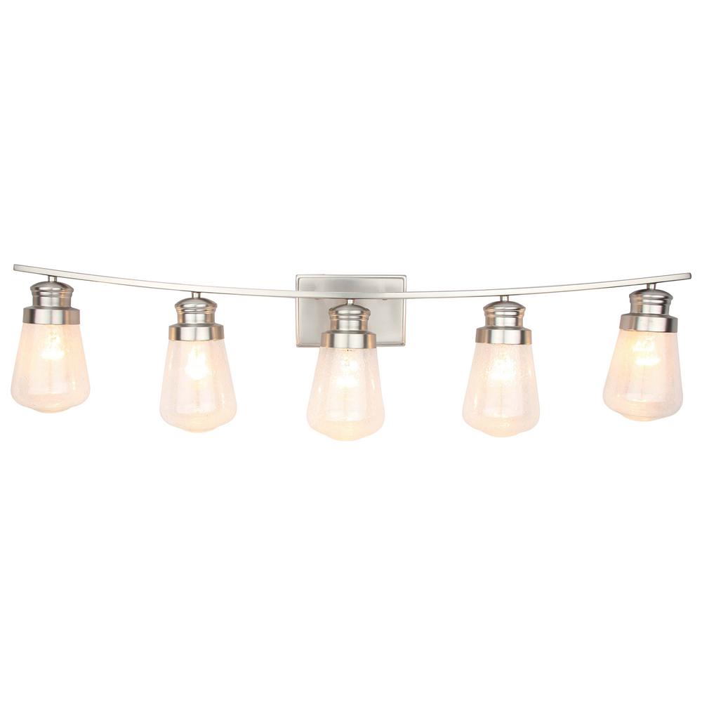 5 Light Globe Vanity Lighting Lighting The Home Depot