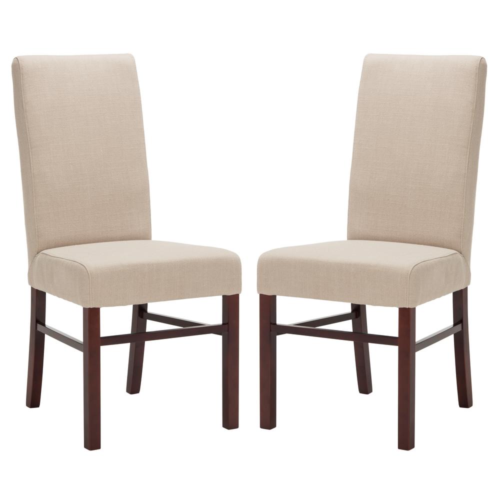 Safavieh True Taupe Dining Chair (Set of 2)HUD8205DSET2 The Home Depot