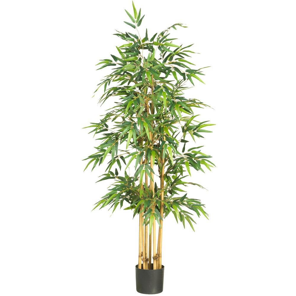 Nearly Natural 64 In. Bamboo Silk Tree-5253 - The Home Depot