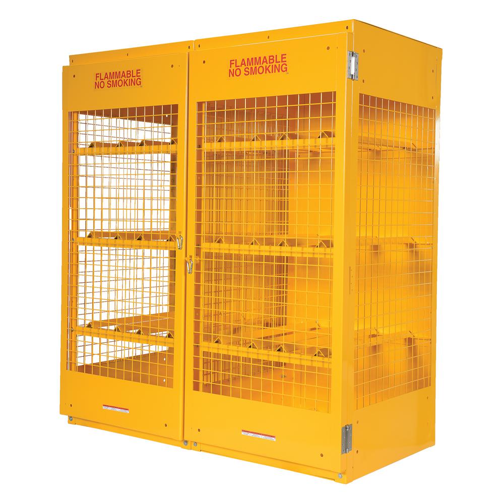 Vestil 16 Cylinder Capacity Horizontal Cylinder Storage Cabinet Cyl H 16 The Home Depot