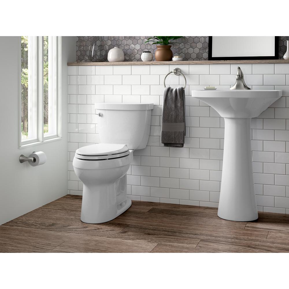 Almond KOHLER K-2362-1-47 Cimarron Pedestal Bathroom Sink with Single-Hole Faucet Drilling