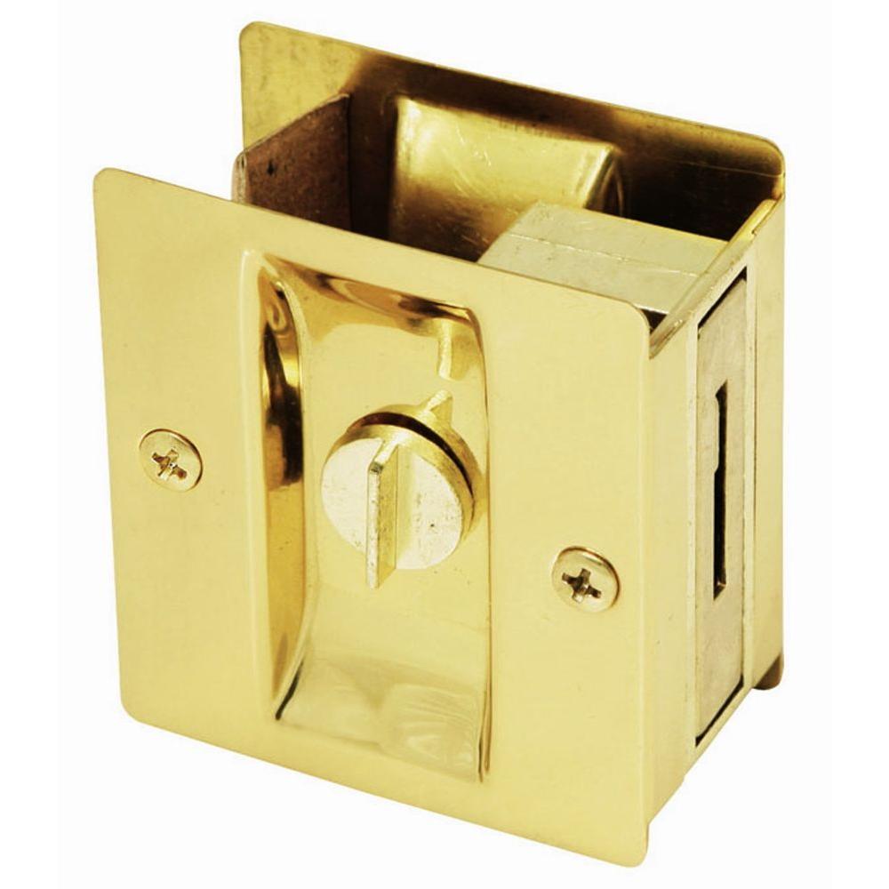 Privacy pocket door hardware