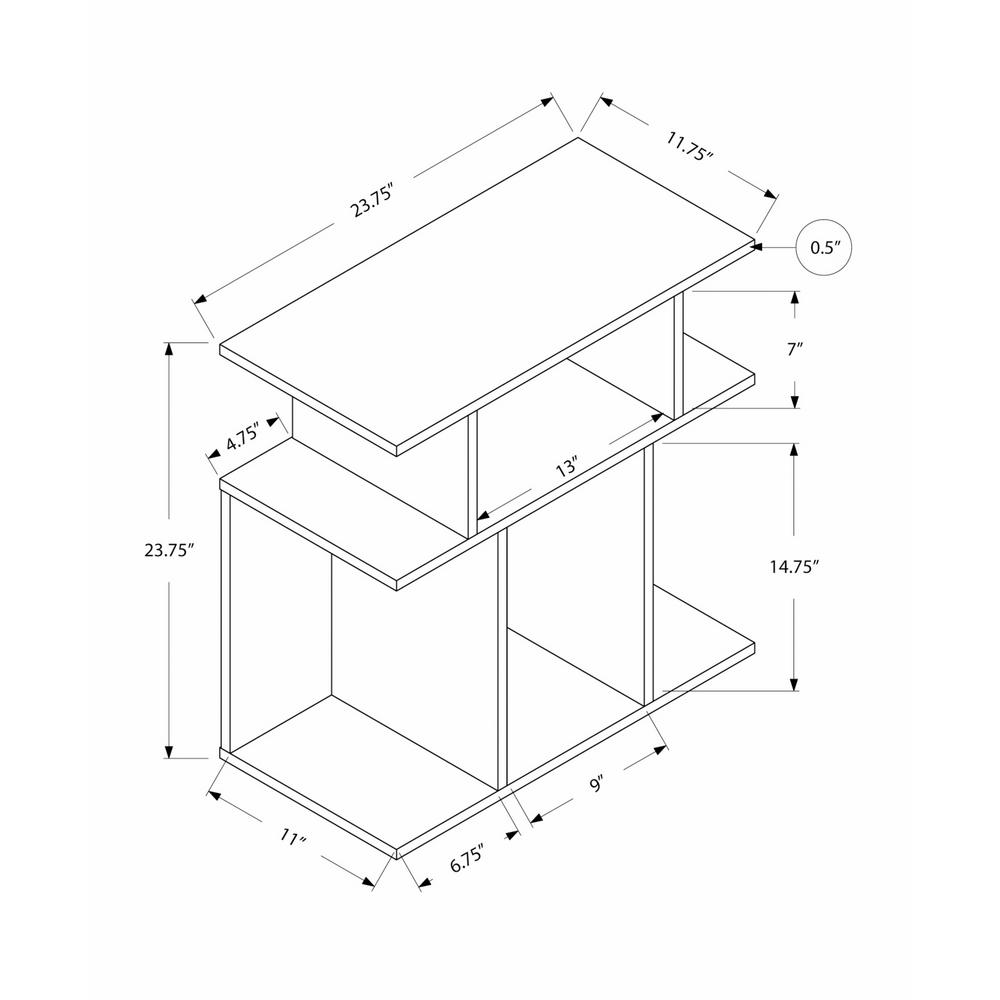 Grey End Table HD2481 - The Home Depot