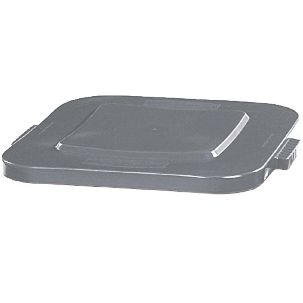 Rubbermaid Commercial Products BRUTE 40 Gal. Gray Square Trash Can Lid