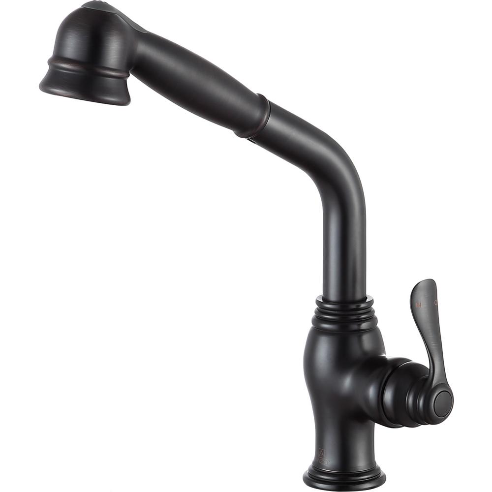 ANZZI Del Moro Single-Handle Pull-Out Sprayer Kitchen Faucet in Oil Rubbed Bronze was $360.99 now $270.74 (25.0% off)