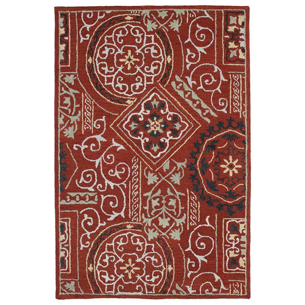Kaleen Brooklyn Xander Red 9 ft. 6 in. x 13 ft. Area Rug530225 9.6 X
