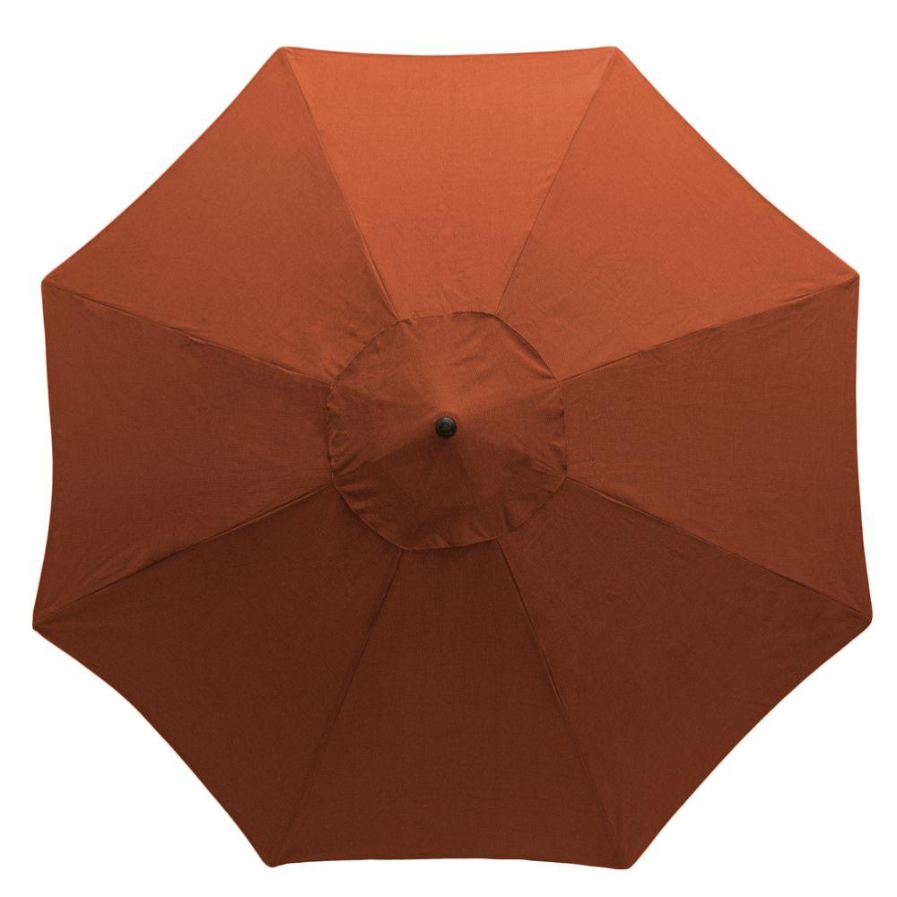 Hampton Bay 11 ft. Aluminum Market Patio Umbrella in Sunbrella Canvas