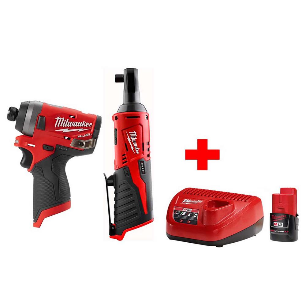 Milwaukee M12 12 Volt Lithium Ion Cordless 3 8 In Ratchet Fuel 1 Milwaukee M12 12 Volt Lithium Ion Cordless 3 8 In Ratchet