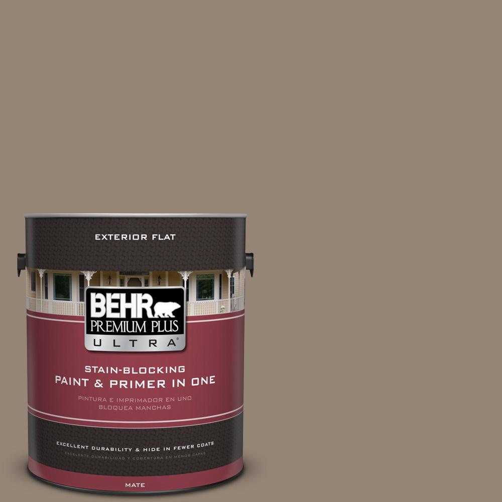 BEHR Premium Plus Ultra 5 gal. Ultra Pure White Flat Exterior ... BEHR Premium Plus Ultra 5 gal. Ultra Pure White Flat Exterior ...