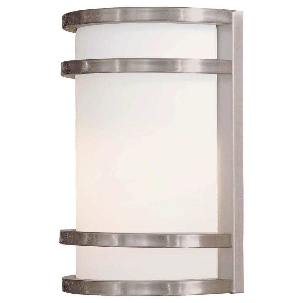 The Great Outdoors By Minka Lavery Bay View 1 Light Brushed The Great Outdoors By Minka Lavery Bay View 1 Light Brushed Stainless Steel Outdoor Wall