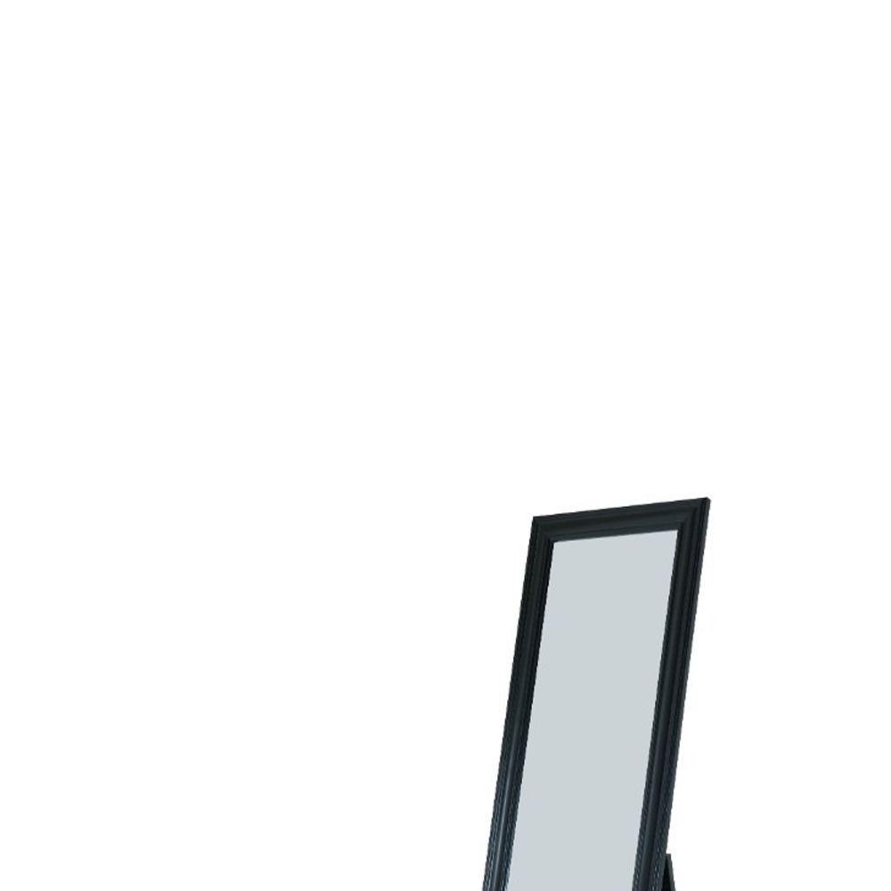 Benjara Elisabetta Black Full Length Standing Mirror With Black Full Length Standing Mirror