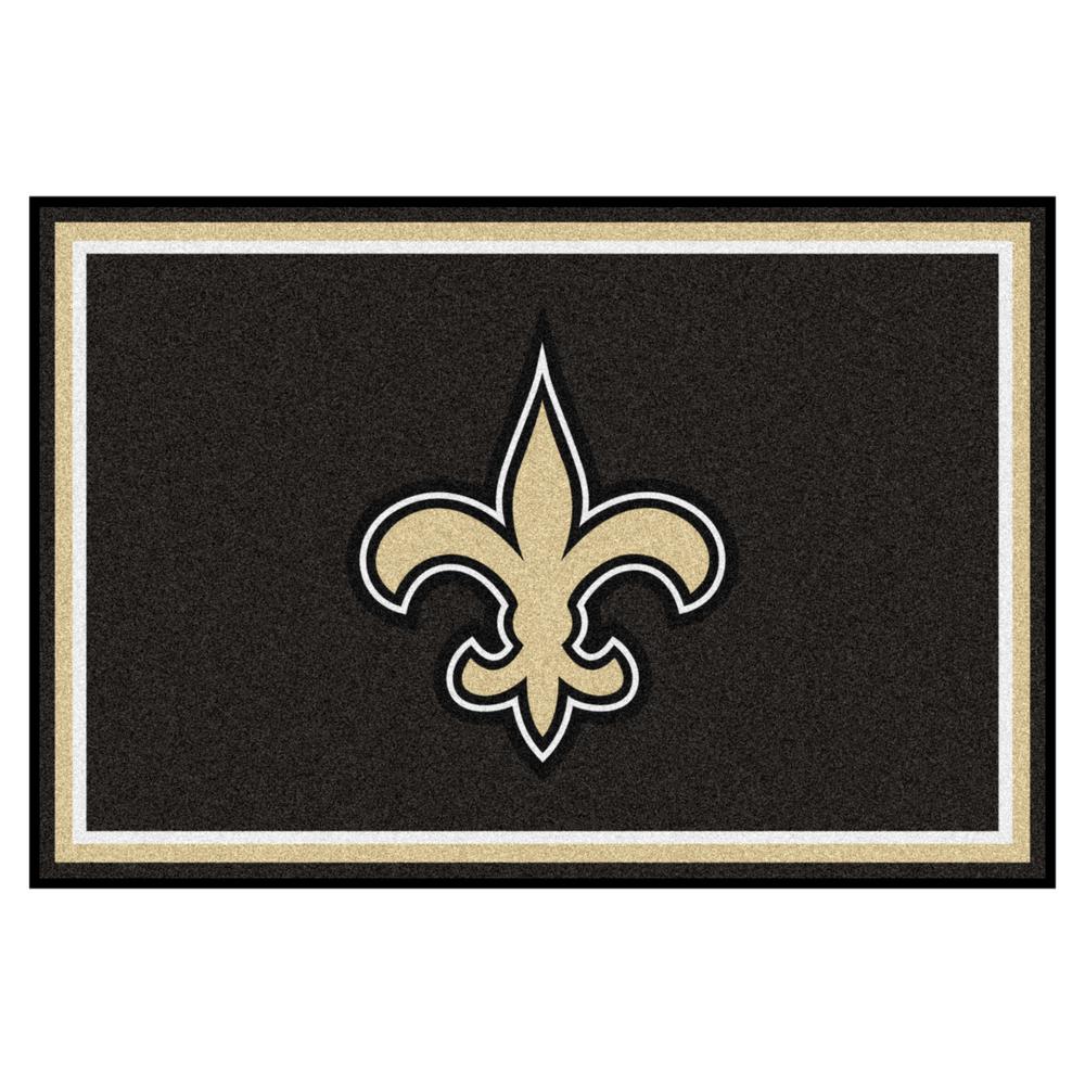 Fanmats New Orleans Saints 5 Ft X 8 Ft Area Rug 6591 The Home