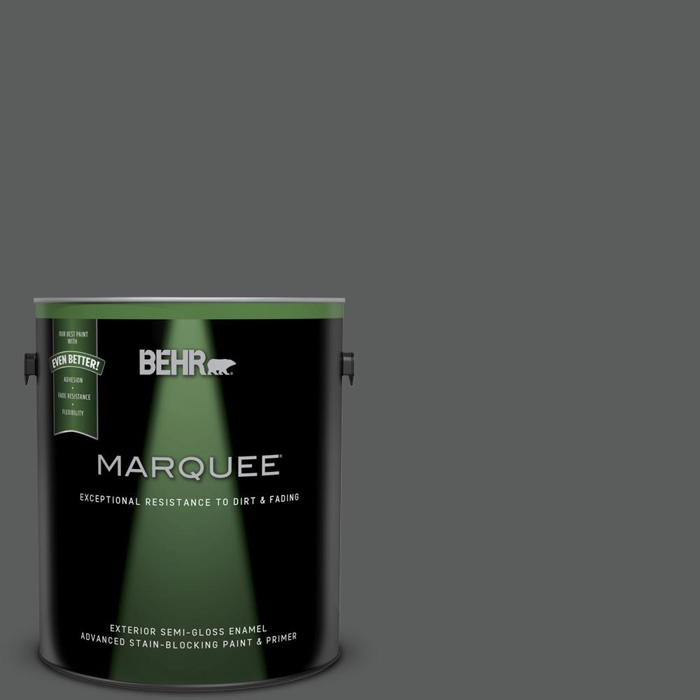 BEHR MARQUEE 1gal. N5206 Asphalt Gray SemiGloss Enamel Exterior