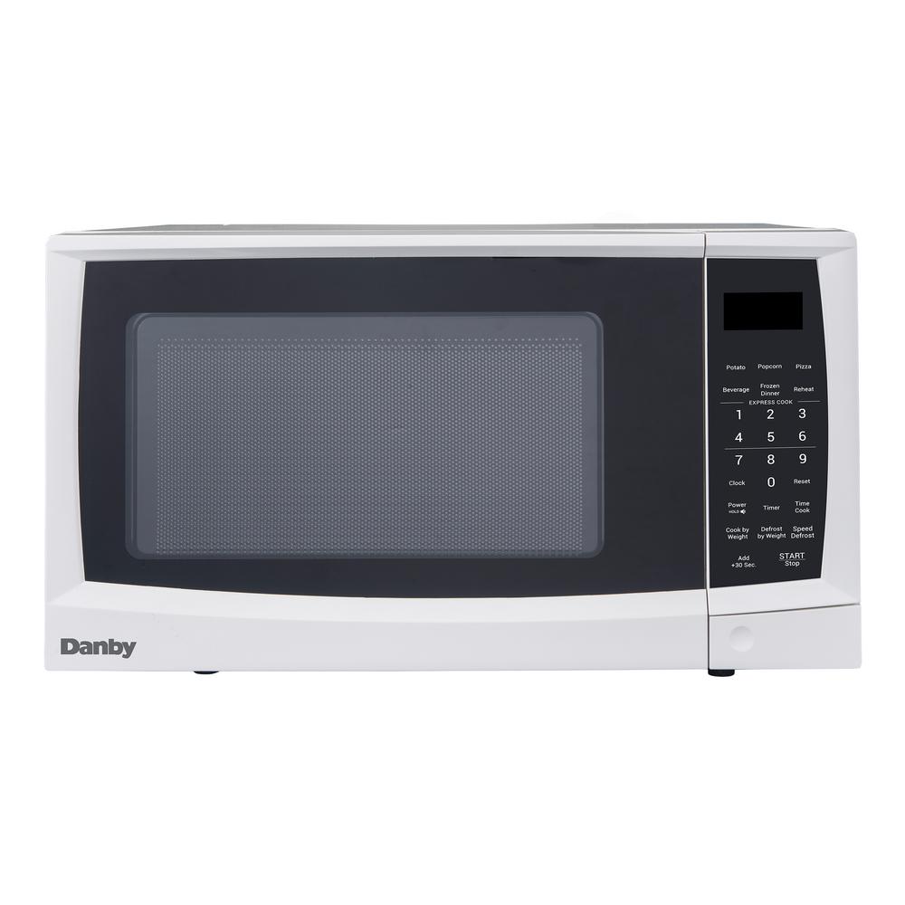 Danby 0 7 Cu Ft Countertop Microwave In White Dmw07a4wdb The