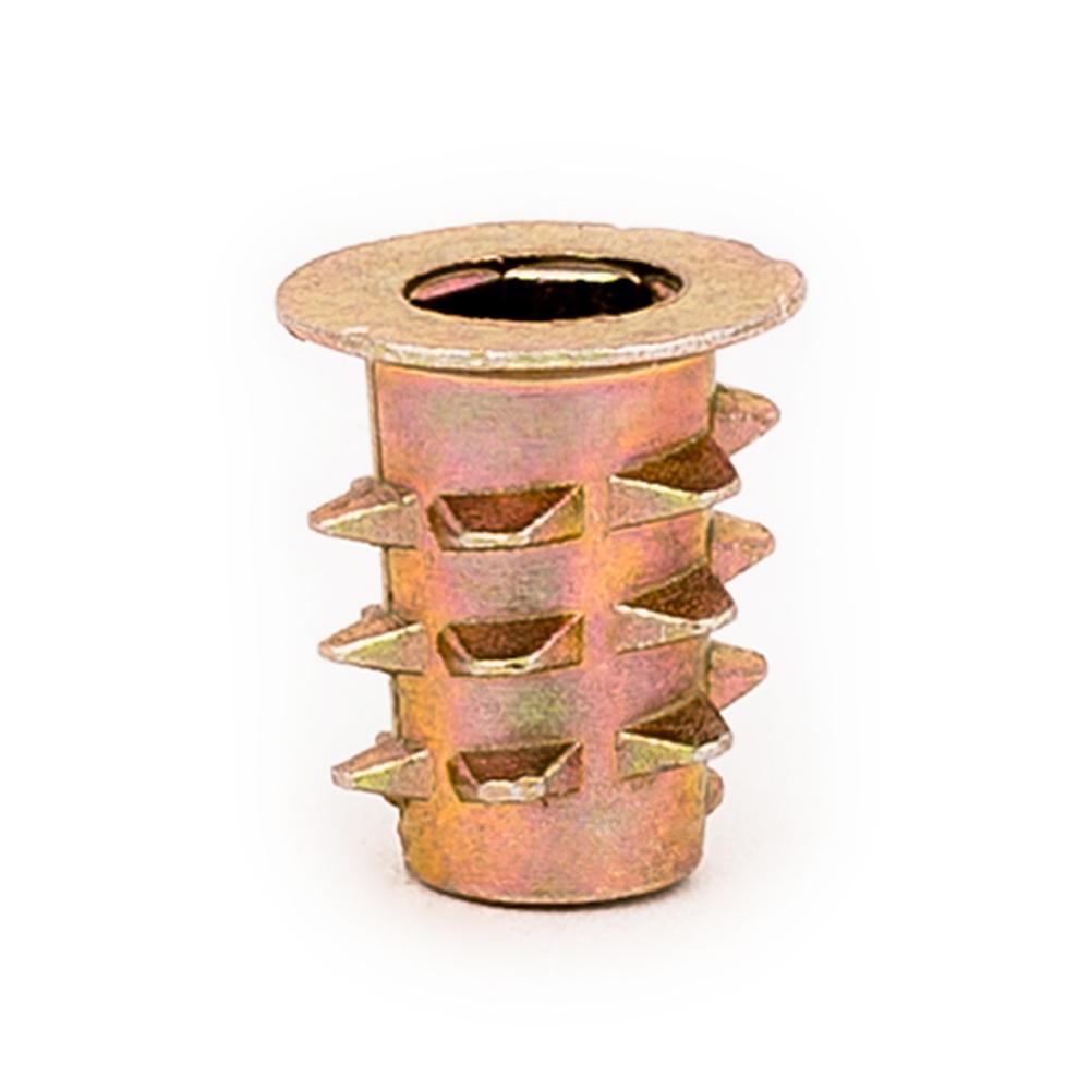 E-Z LOK Threaded Insert For Soft Wood, Hex Drive, Flanged, Die Cast ...