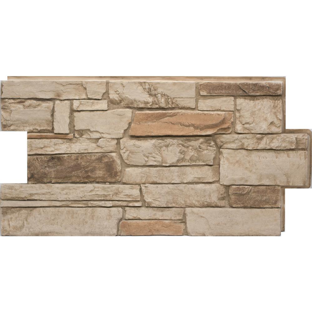 Urestone Ledgestone 35 Desert Tan 24 in. x 48 in. Stone