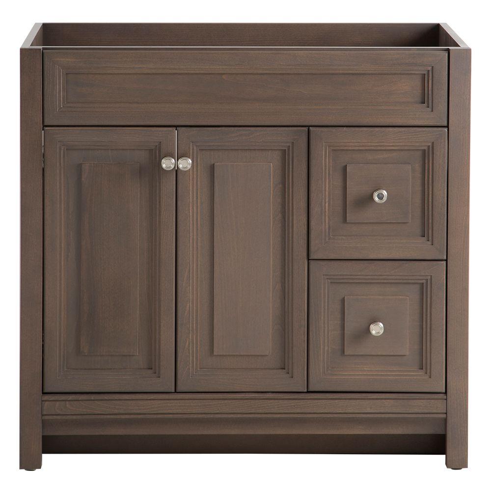 36 Inch Vanities Home Decorators Collection Special S Brinkhill 36 In W Bath Vanity Cabinet Only Flagstone