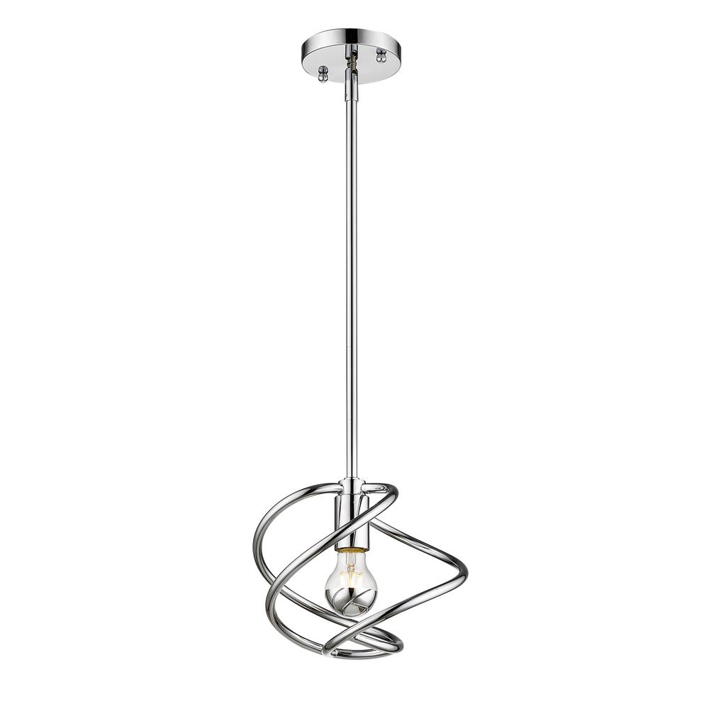 Golden Lighting 2618-M1L CH One Light Mini Pendant Chrome