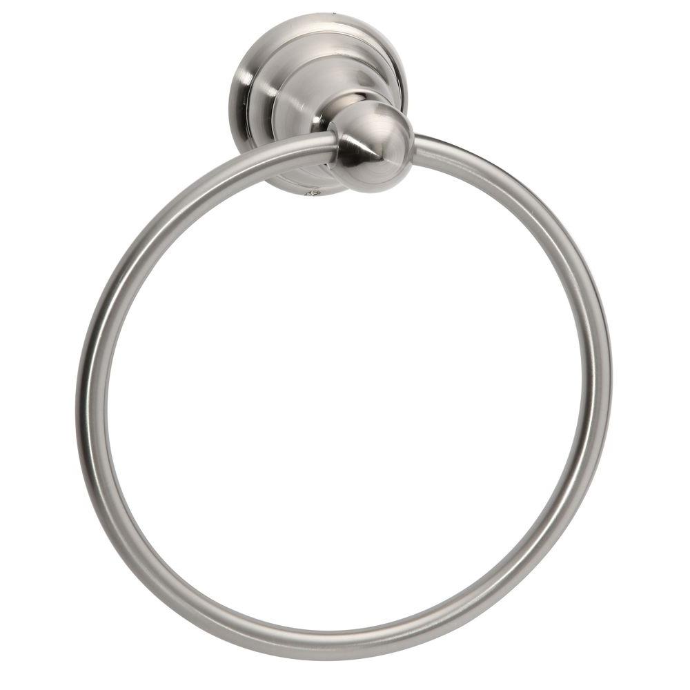 Taymor Kensington Towel Ring in Satin Nickel0414204SN The Home Depot
