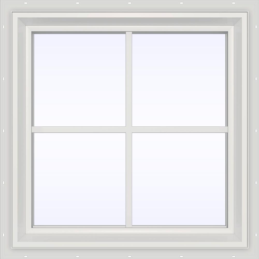 JELD-WEN 23.5 In. X 23.5 In. V-2500 Series Fixed Picture Vinyl Window ...