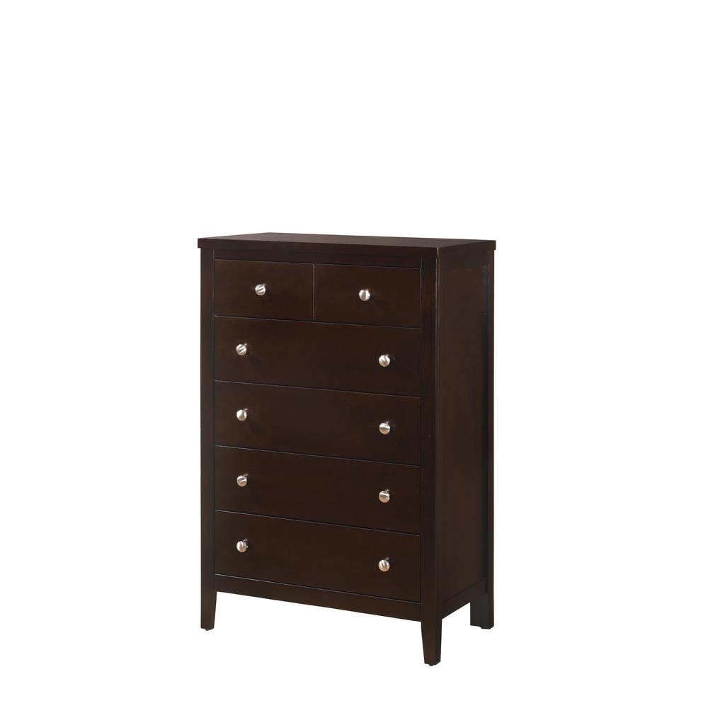 Picket House Furnishings Luke 5 Drawer Dark Espresso Chest Of Drawers Lw100ch The Home Depot