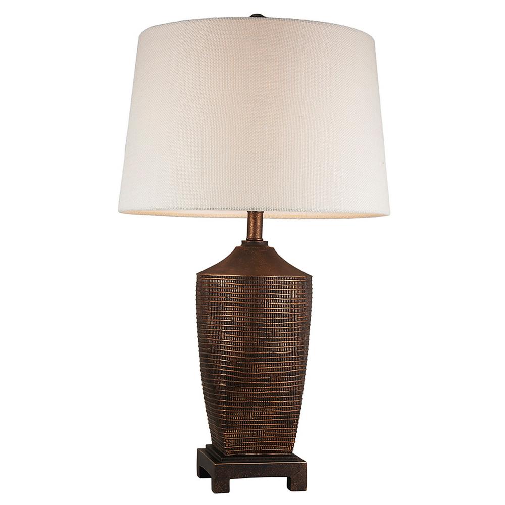 30 In Kayan Bronze Table Lamp