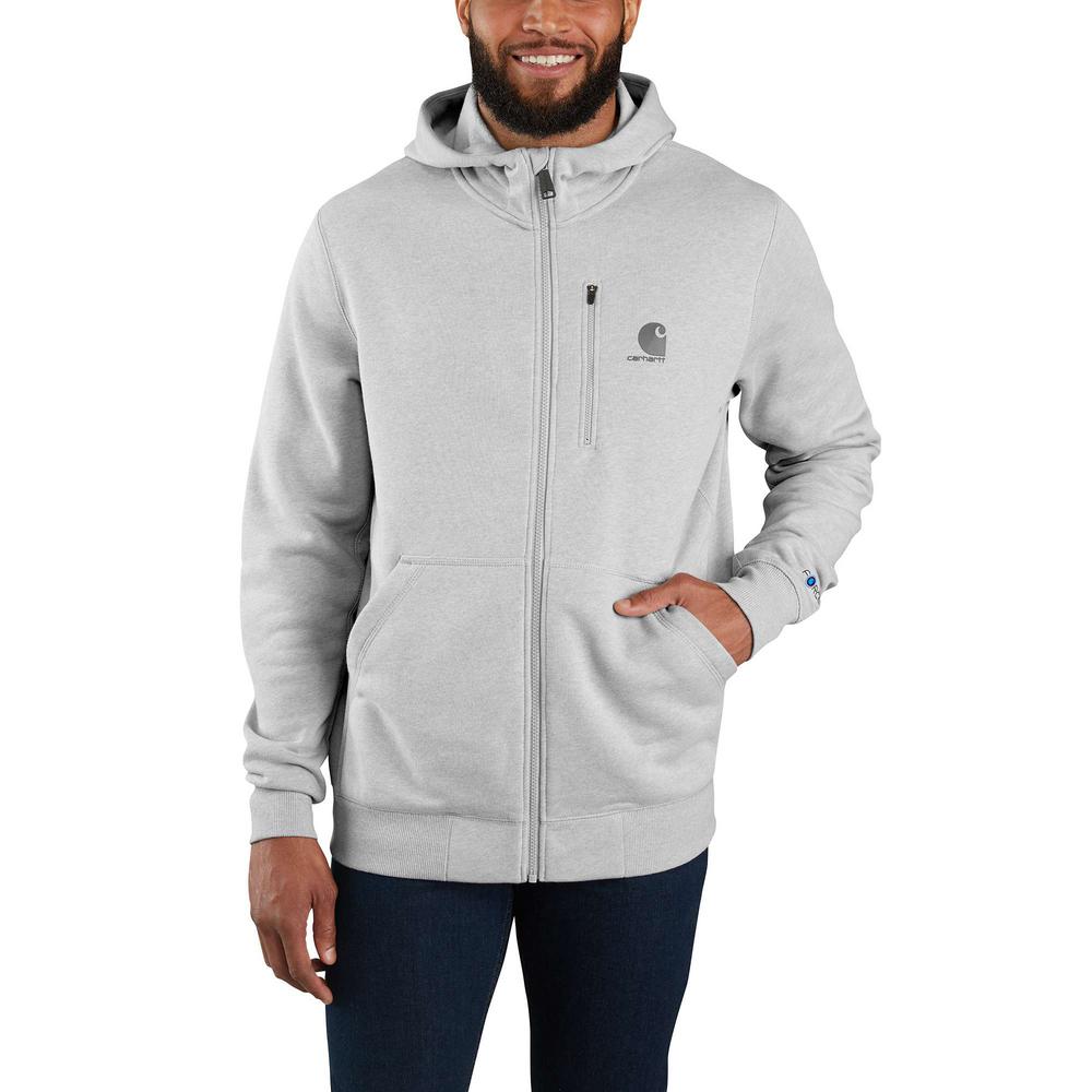 carhartt force delmont zip front hoodie