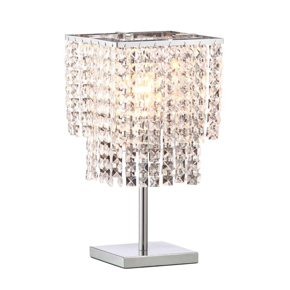 contemporary crystal table lamps