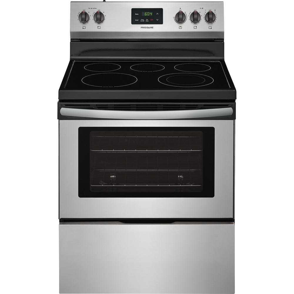 Frigidaire 4 9 cu ft Electric Range in Stainless Steel 