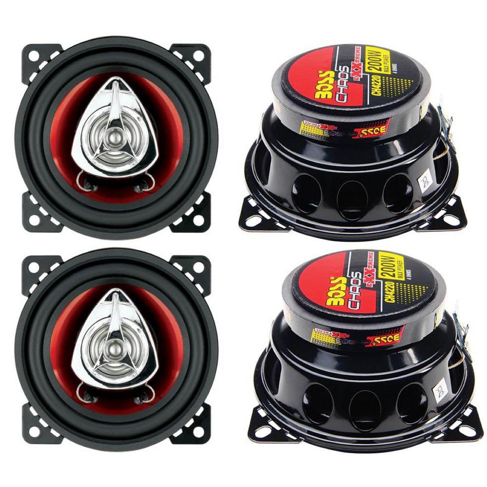 Boss Audio Systems 4 in. 2-Way 400-Watt Car Audio Coaxial Speakers ...