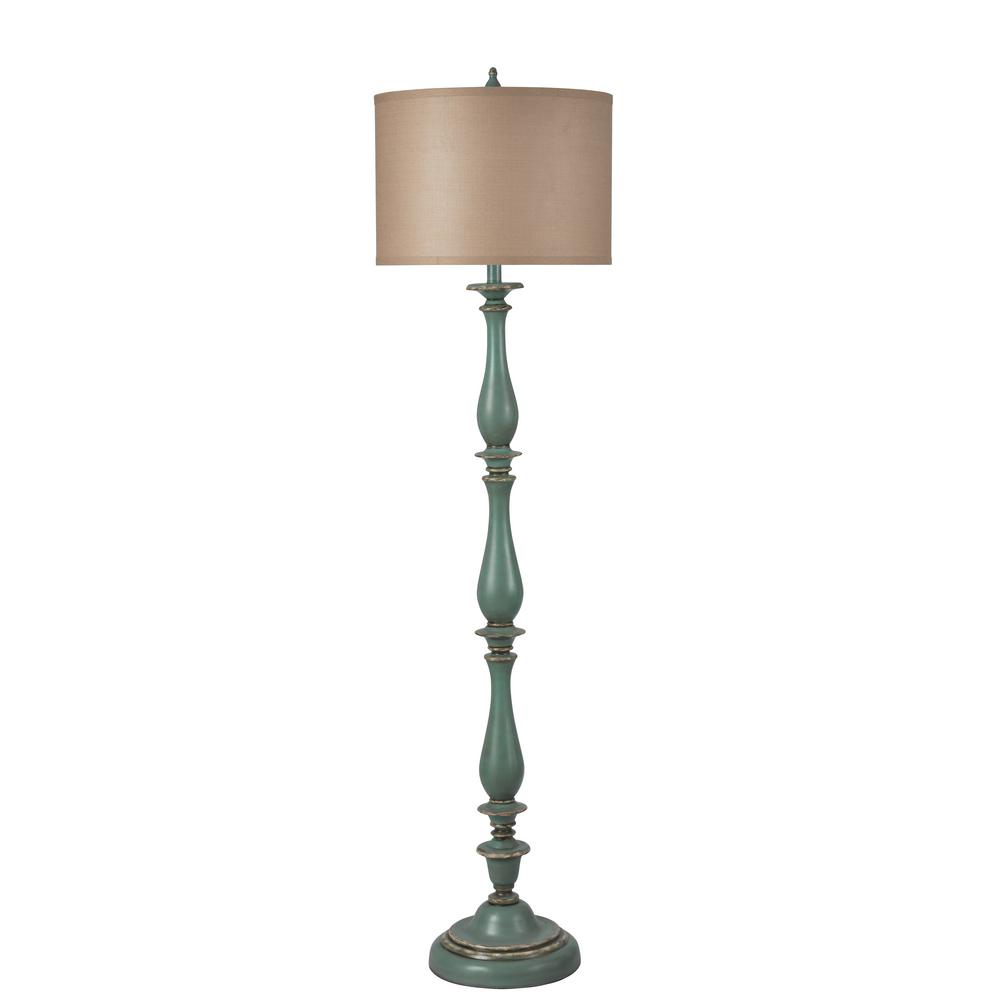 navy blue floor lamp