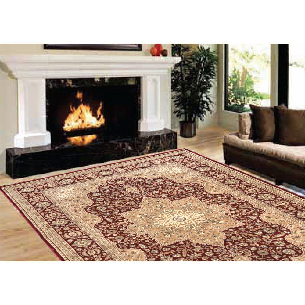 Home Dynamix Majestic Burgundy 9 ft. 2 in. x 12 ft. 5 in. Area Rug10