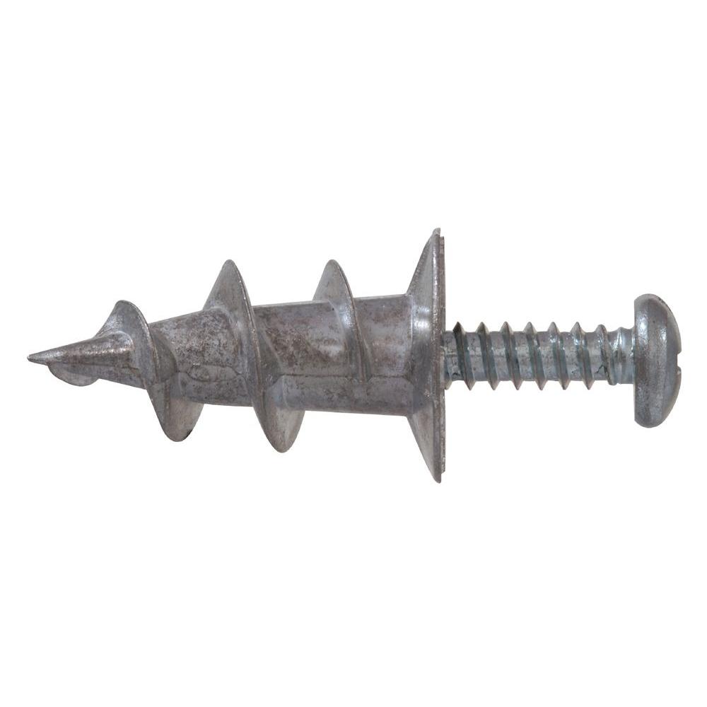 Hillman Zip All 8 3 4 In Plastic Round Head Combination Hollow Plastic Round Head Combination Hollow Wall Anchors With S 50 Pack