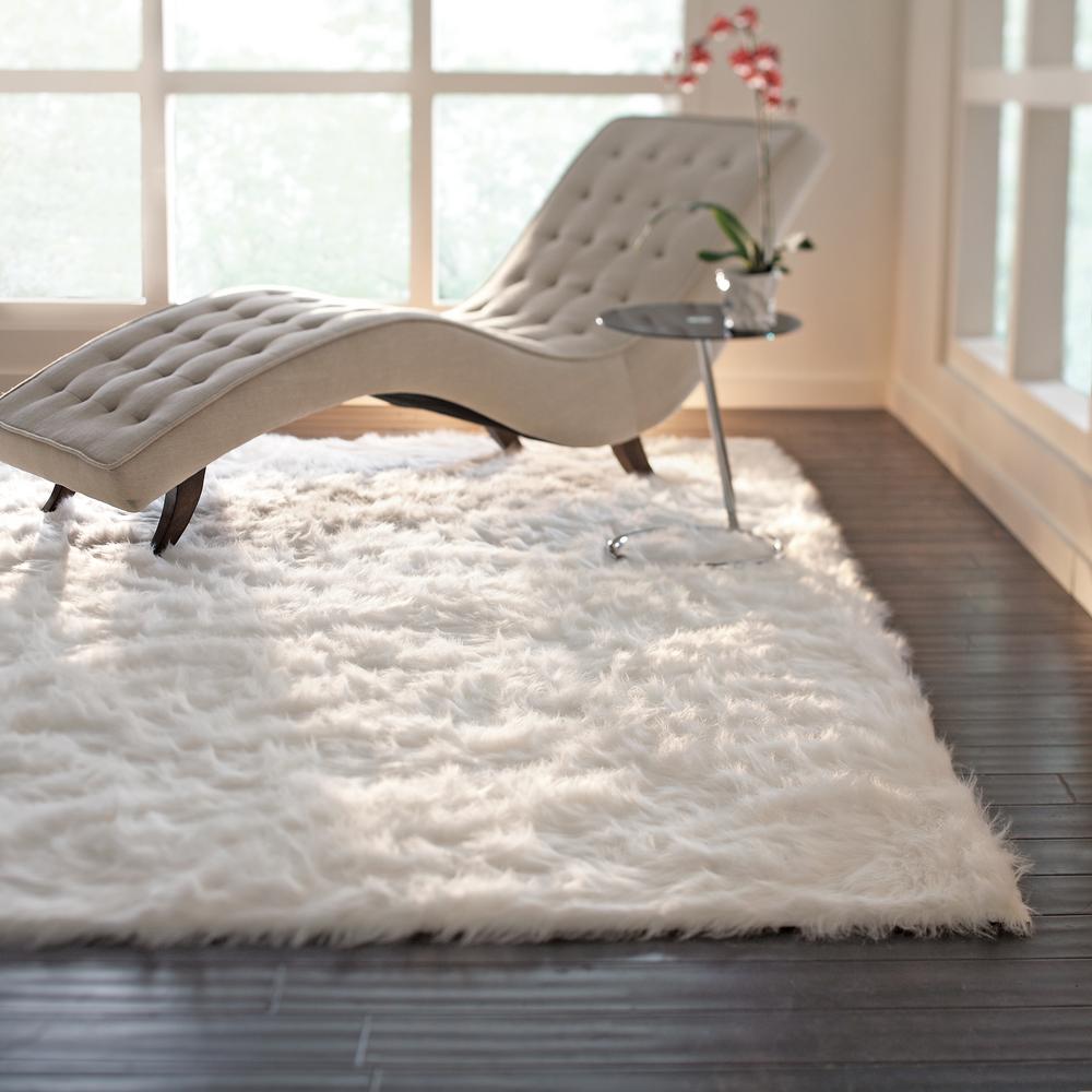 Home Decorators Collection Faux Sheepskin White 8 Ft X 11 Home Decorators Collection Faux