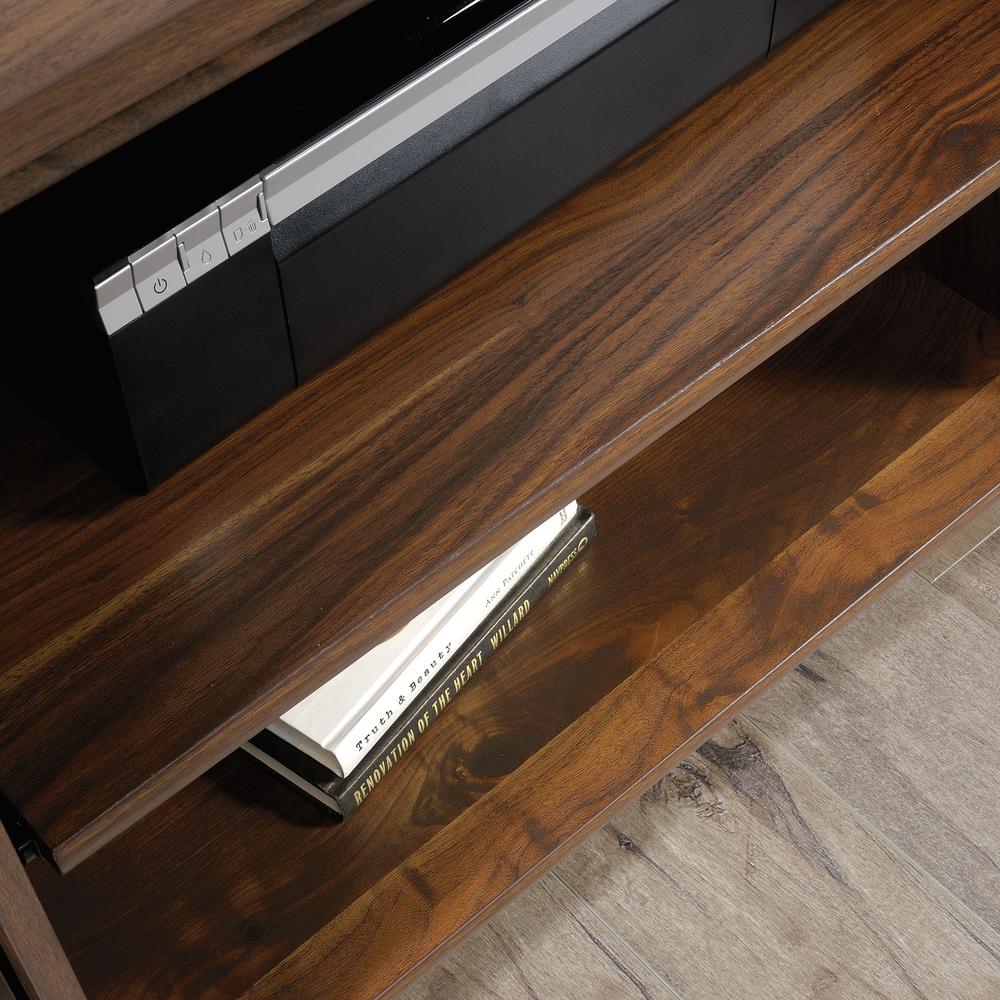 Sauder Clifford Place Grand Walnut Credenza With Slide Out Printer Sauder Clifford Place Grand Walnut