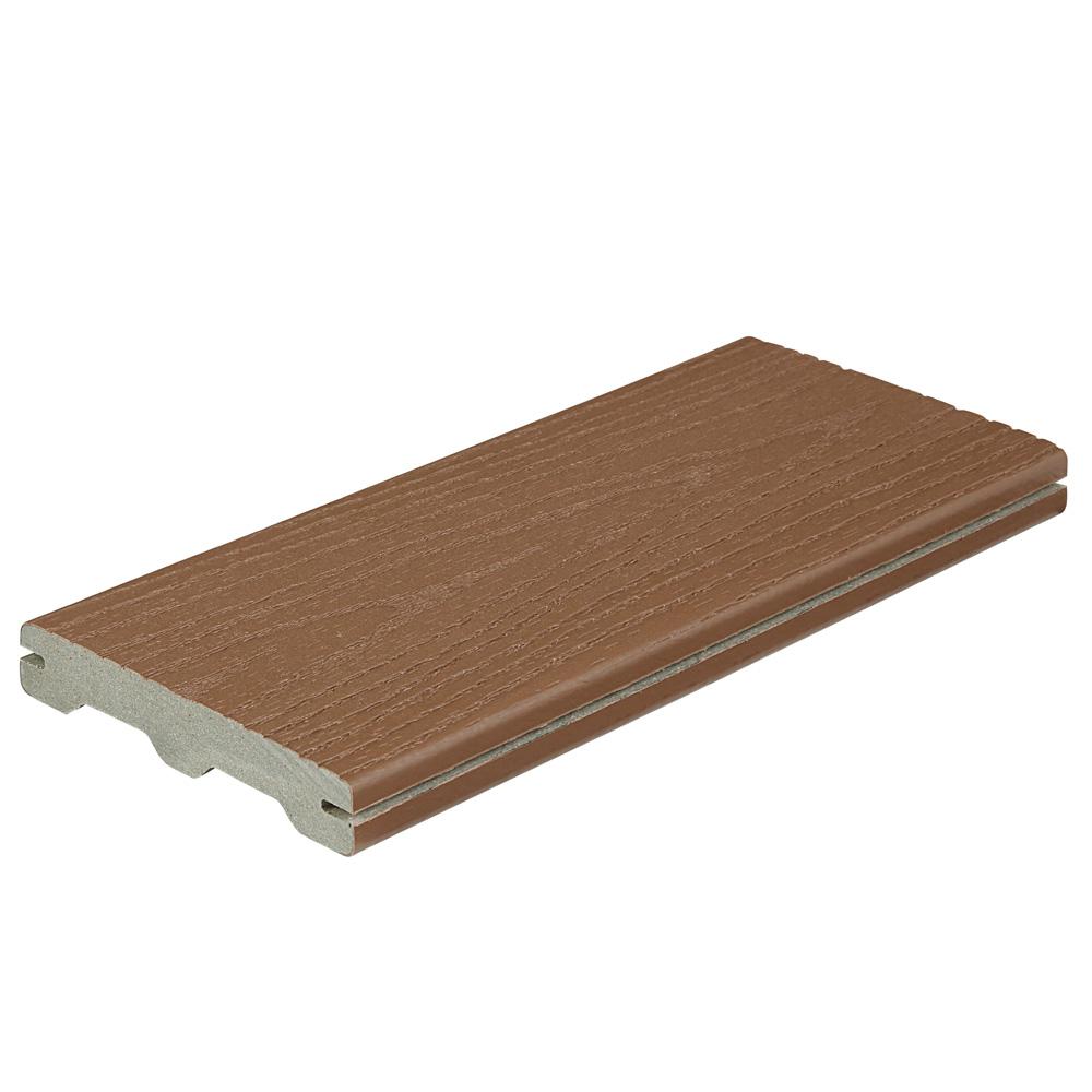Fiberon Good Life 1 in. x 51/4 in. x 1 ft. Cabin Grooved Edge Capped