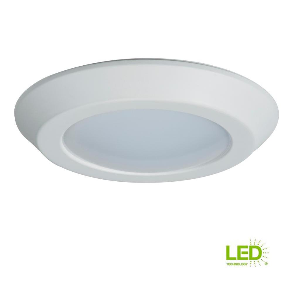 Halo BLD 6 in. White Integrated LED Recessed Ceiling Mount Light Trim at 3000K Soft White, Title 20 Compliant