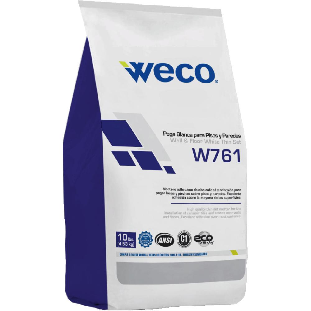 Weco W761 10 Lb Floor And Wall White Tile Mortar We The Home Depot