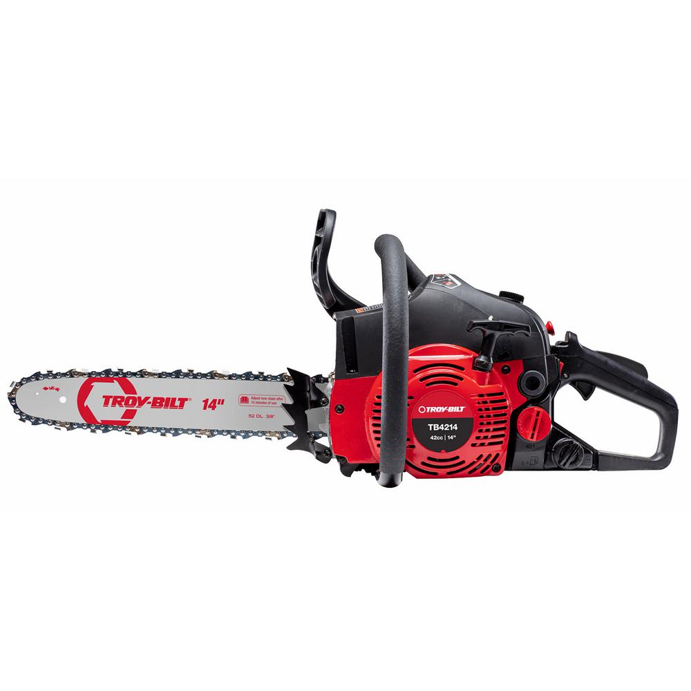 Troy-Bilt 14 In. 42 Cc 2-Cycle Lightweight Gas Chainsaw With Automatic ...