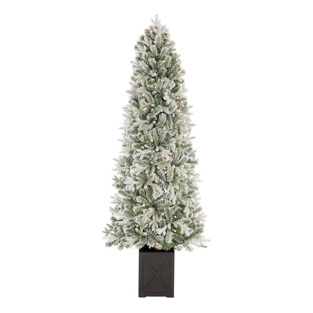 Ge 7 Ft Pre Lit Traditional Artificial Christmas Tree With 500 Multi Function Color Changing Warm White Led Lights In The Artificial Christmas Trees Department At Lowes Com